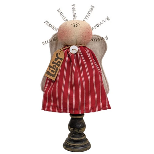 ๐ Libby the Americana Angel on Spindle 9.5" H