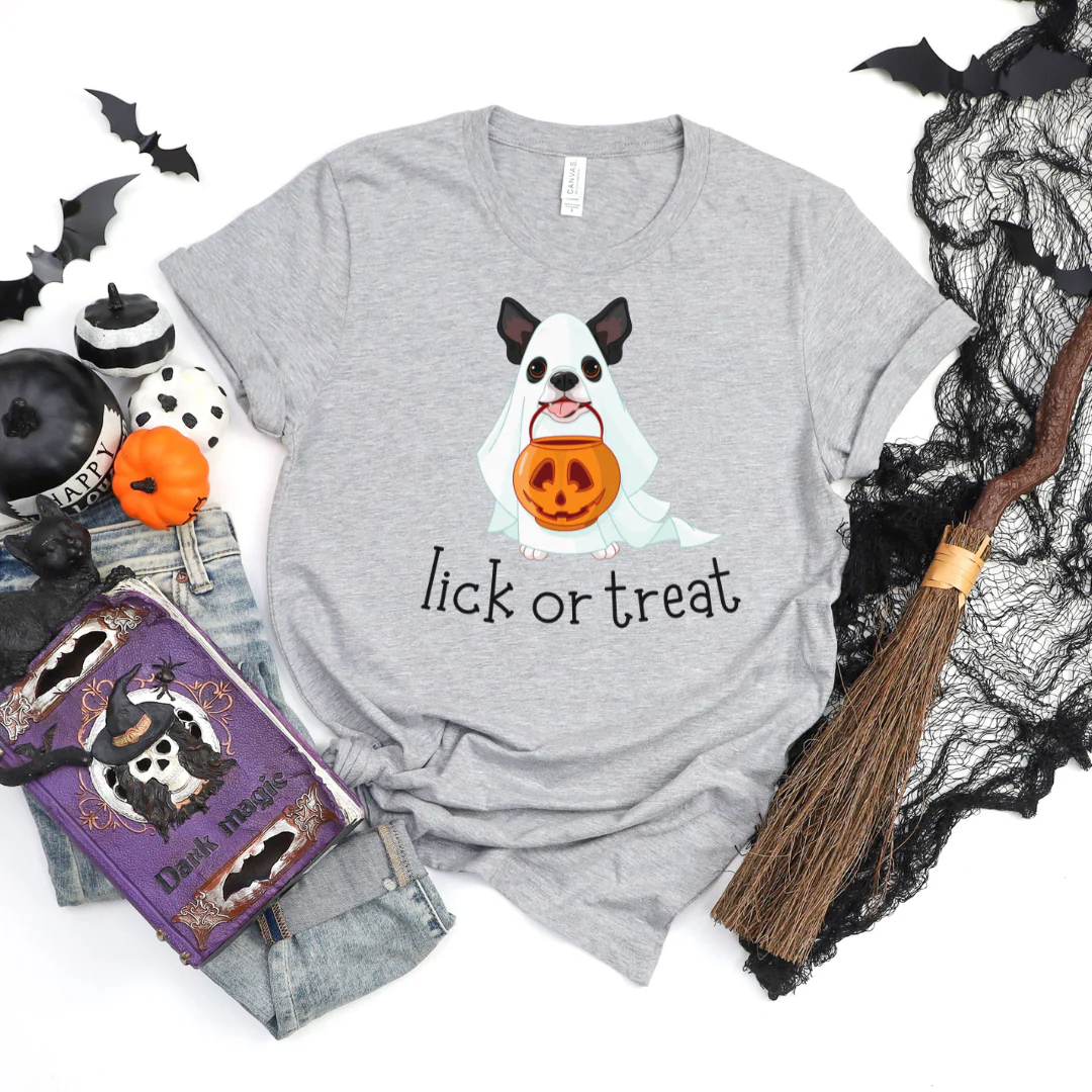 💙 Lick or Treat Halloween T-Shirt - Image 2
