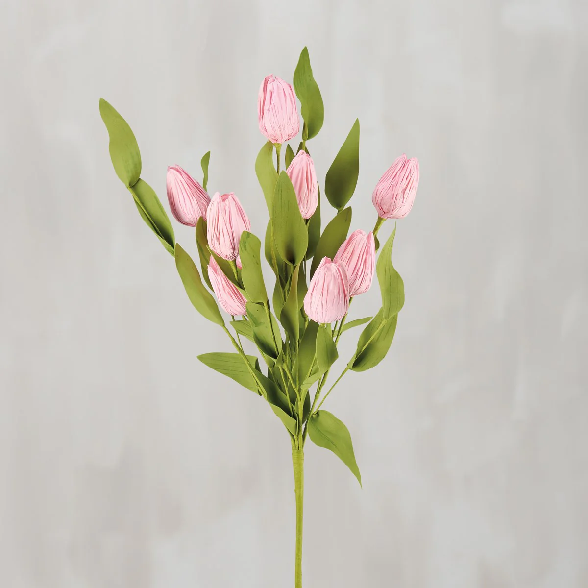 Light Pink Tulips 19" Faux Floral Pick