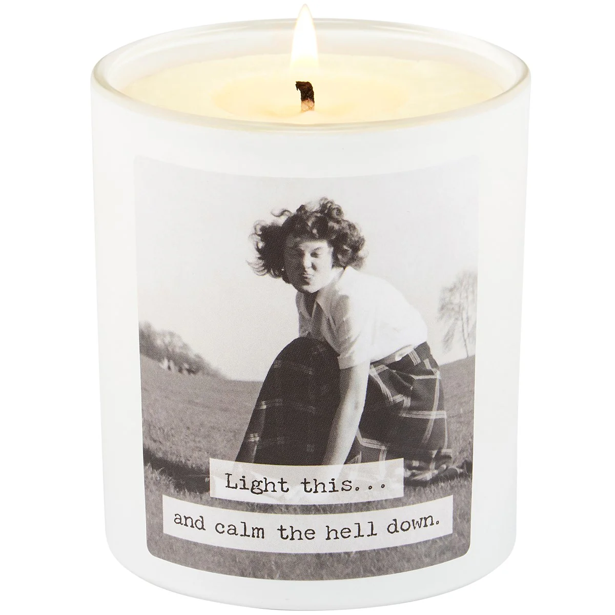Light This... And Calm Down 8 oz Candle Lavender Scent