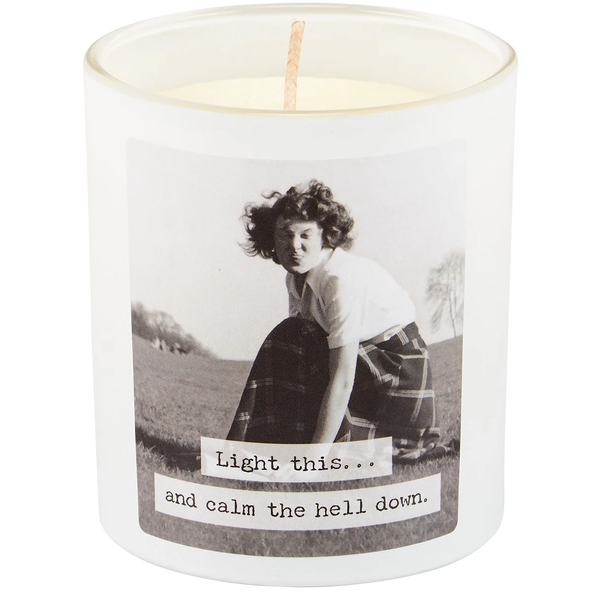 Light This... And Calm Down 8 oz Candle Lavender Scent - Image 2