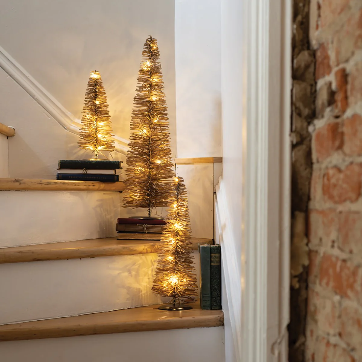 Surprise Me Sale 🤭 Lighted Rattan Tree Set 16" and 12" H - Image 2