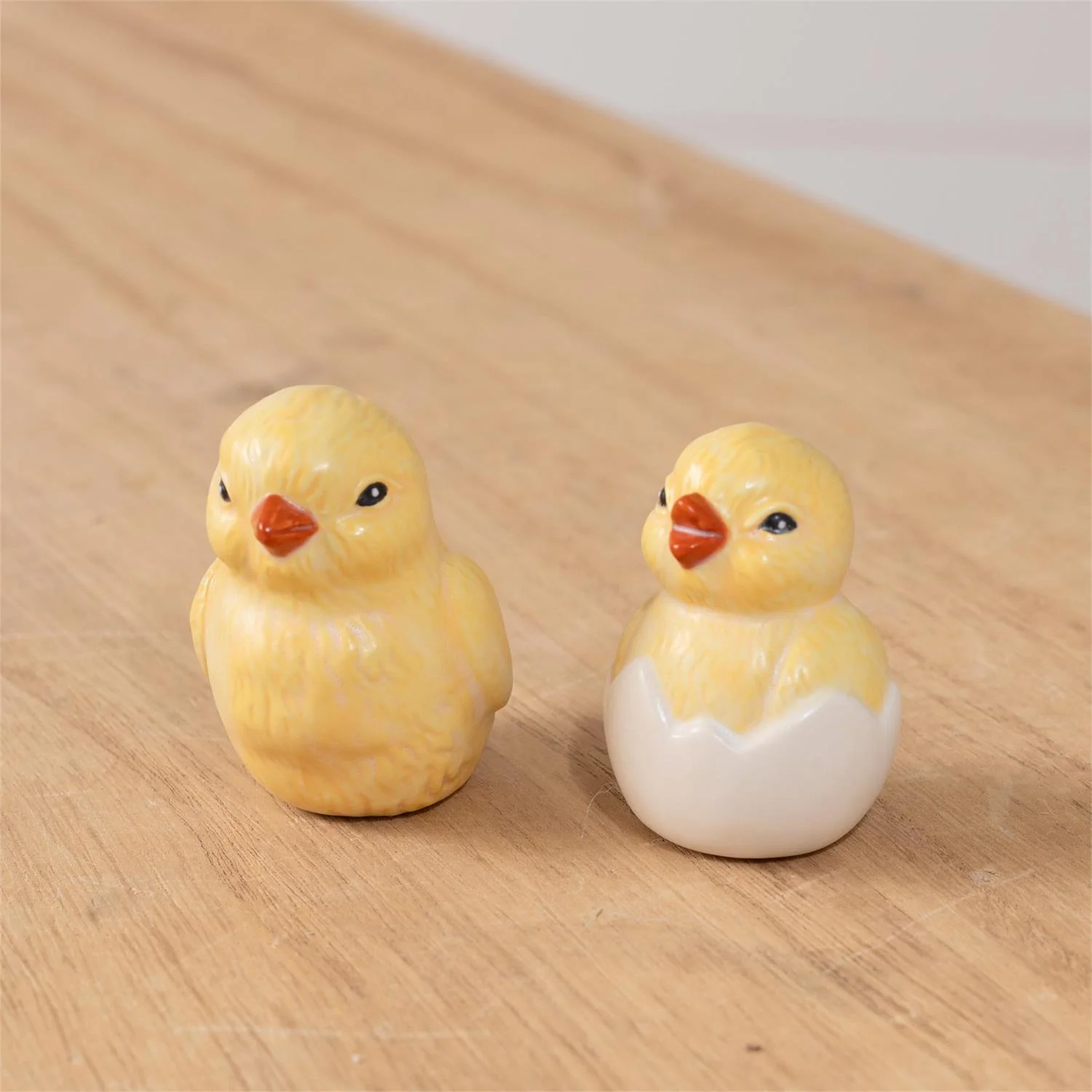 Little Yellow Chicks Ceramic Set of Figures