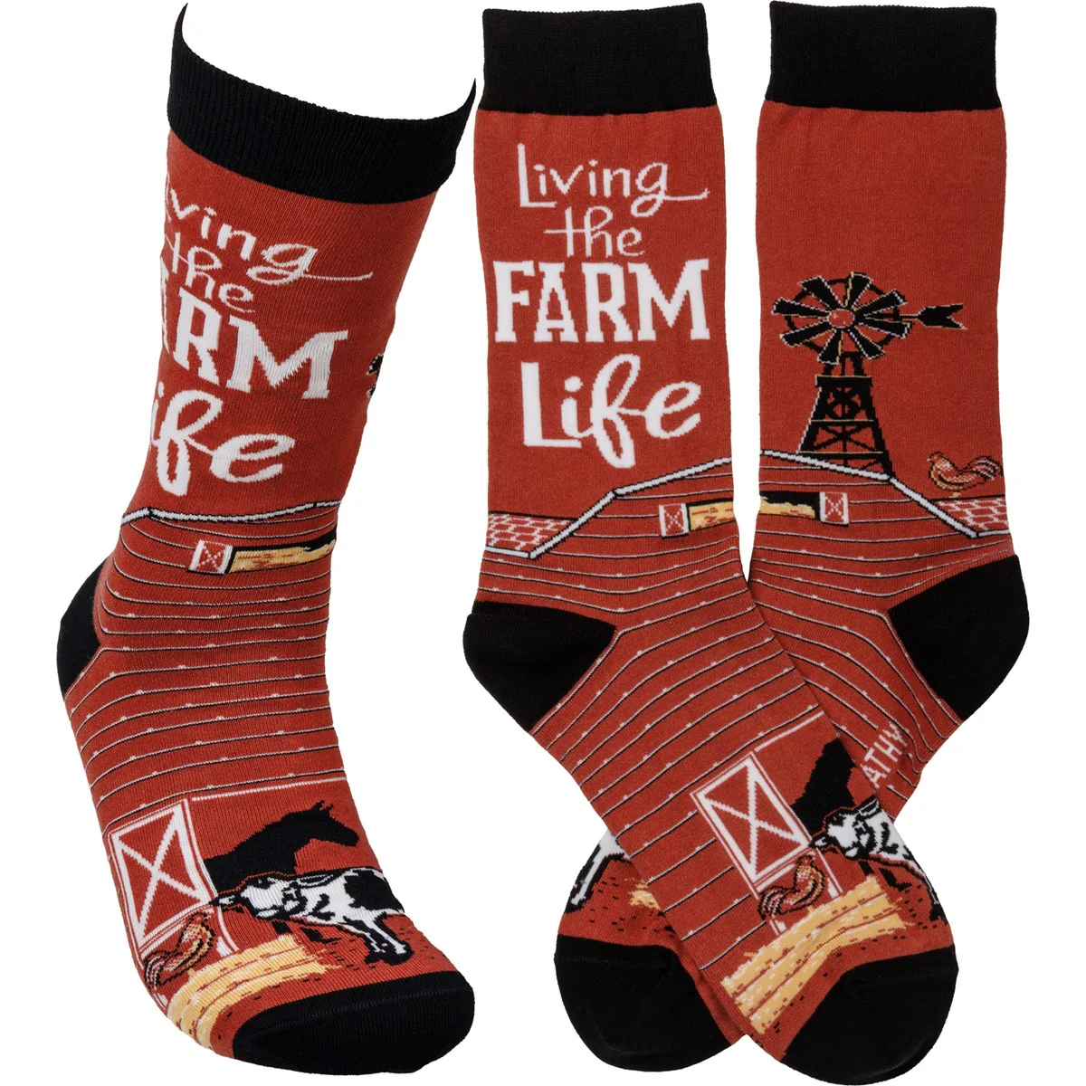 Living The Farm Life Novelty Socks