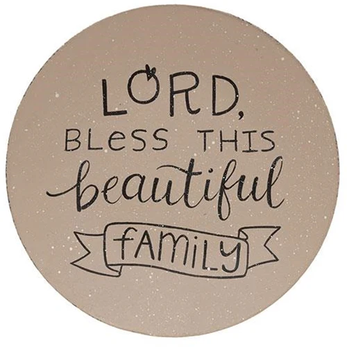 Lord Bless This Beautiful Family 8" Decorative Plate - Image 2