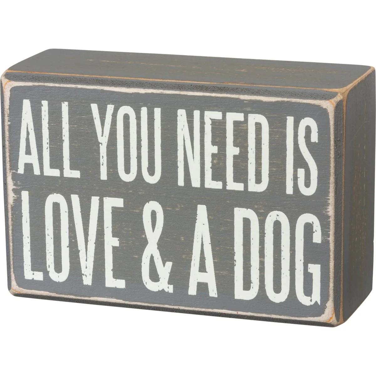 Love And A Dog Box Sign And Sock Set - Image 2