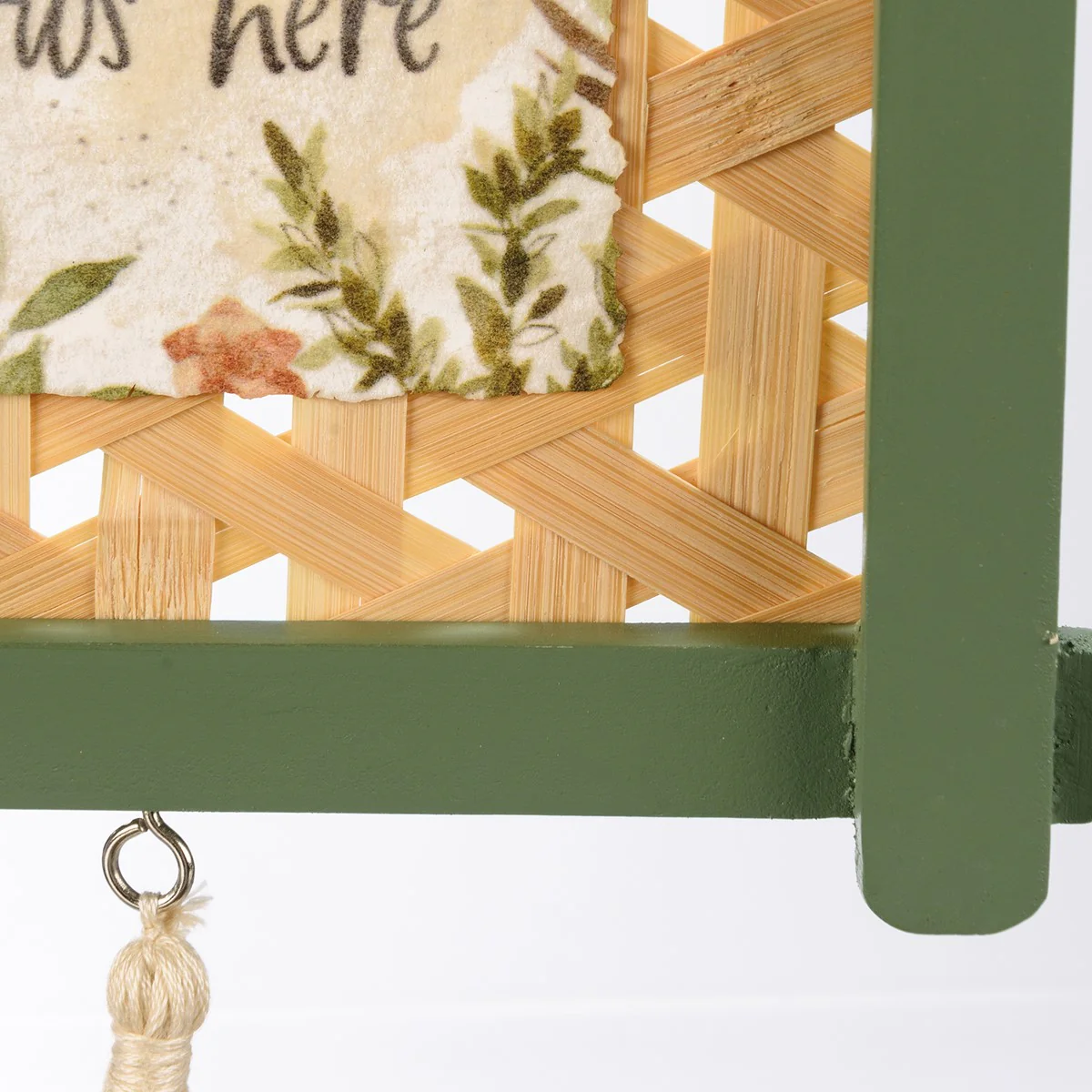 Love Grows Here Lattice Floral Ornament - Image 5