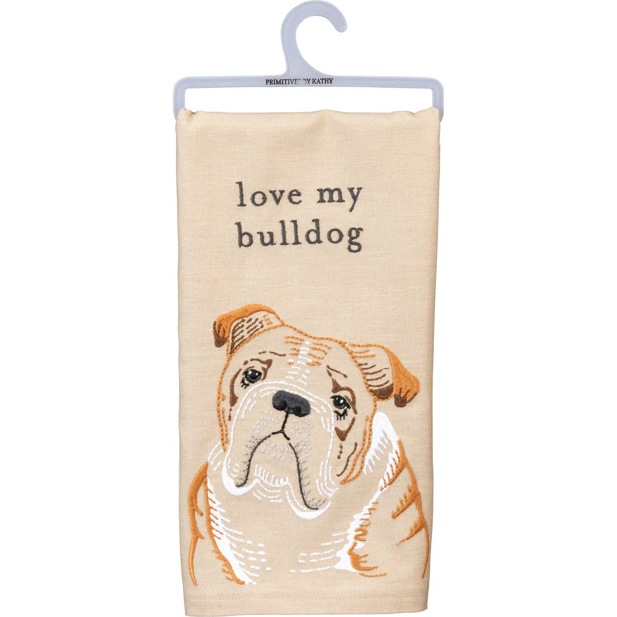 Love My Bulldog Kitchen Towel