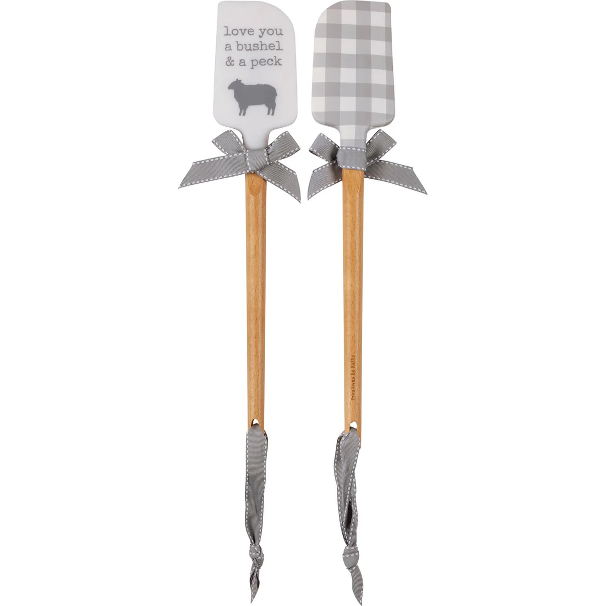๐ Love You A Bushel & A Peck Sheep Grey Buffalo Check Spatula
