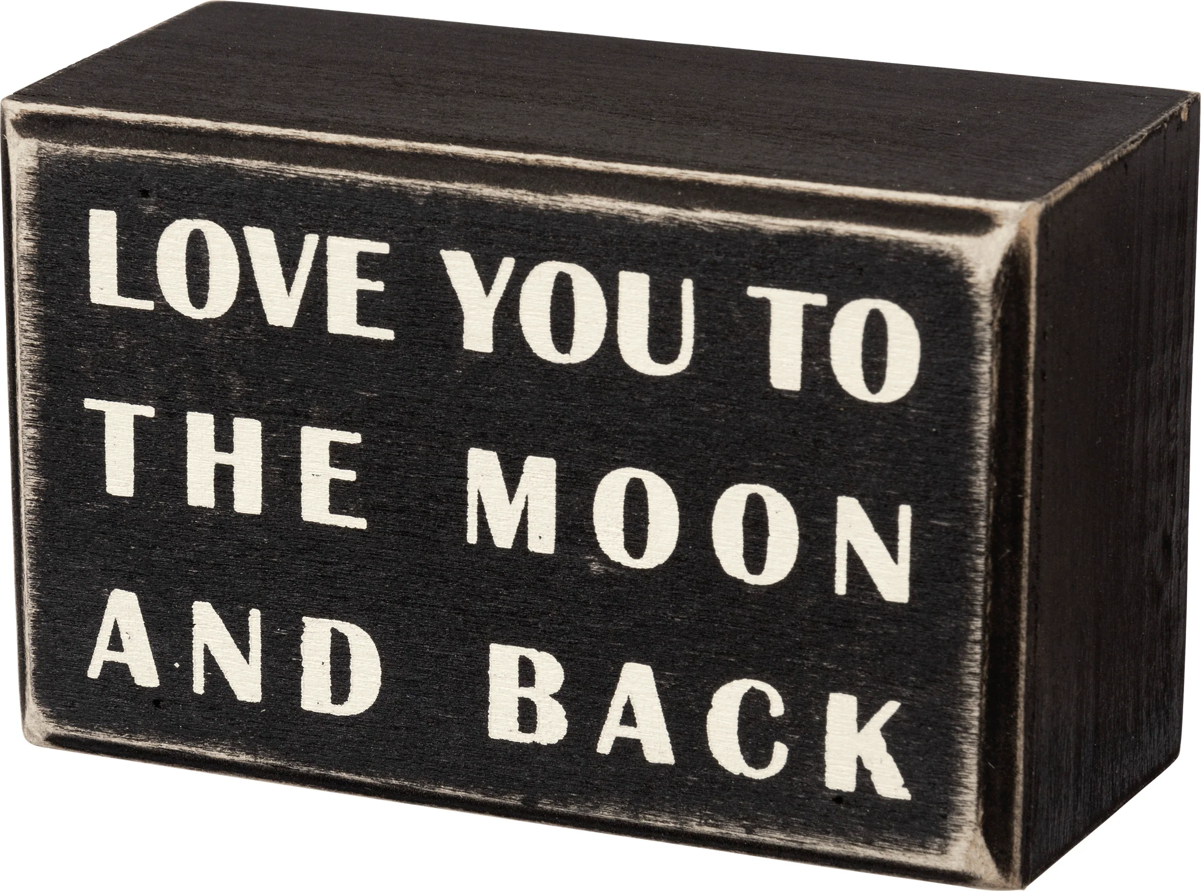 ๐ Love You To The Moon And Back Mini Block Sign