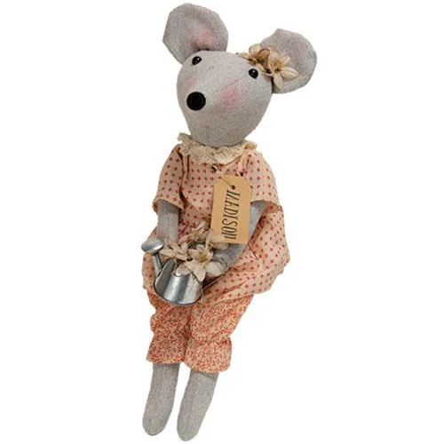 Madison the Mouse 16" Dressed Fabric Figure - Image 2