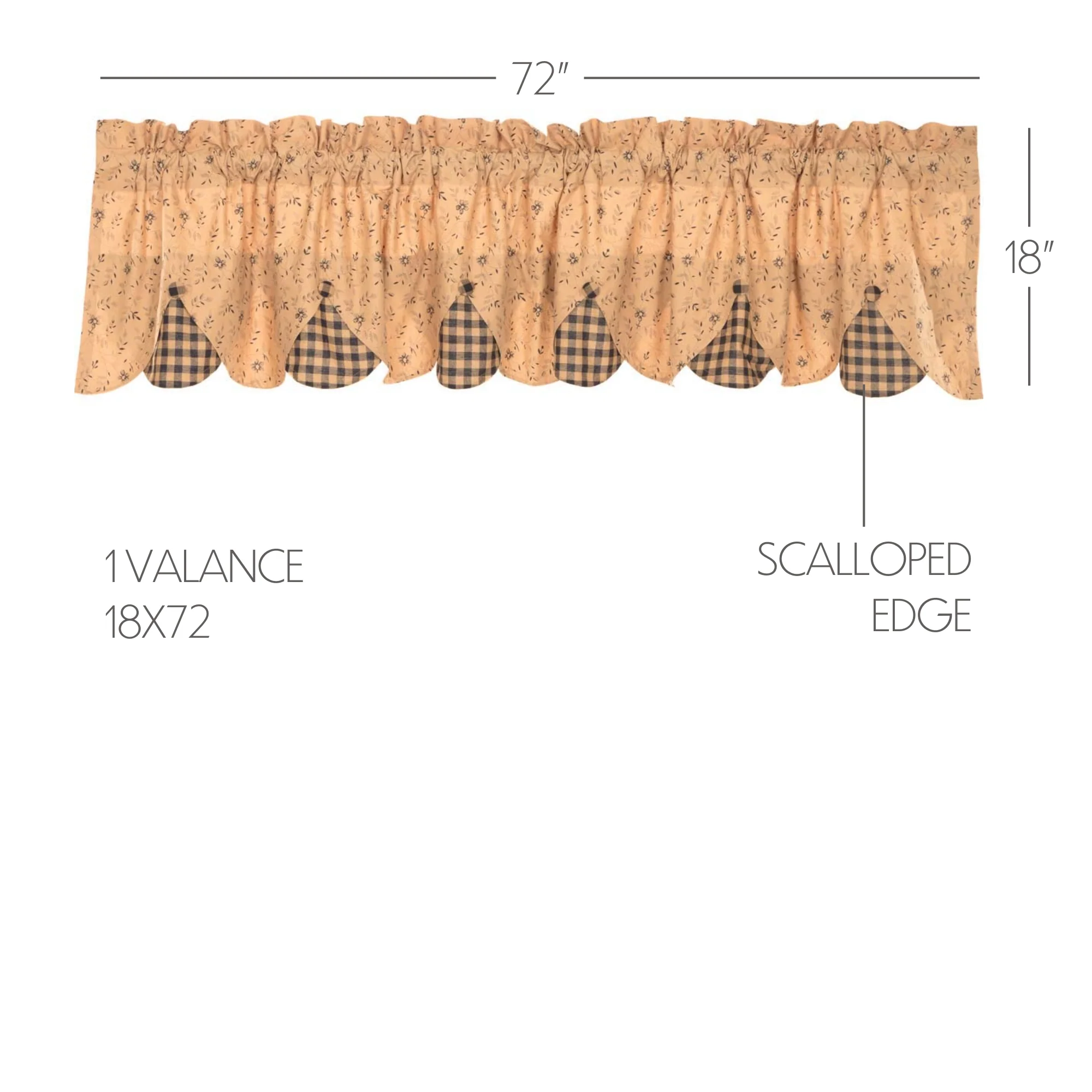 Maisie Floral Valance 18" x 72" - Image 3