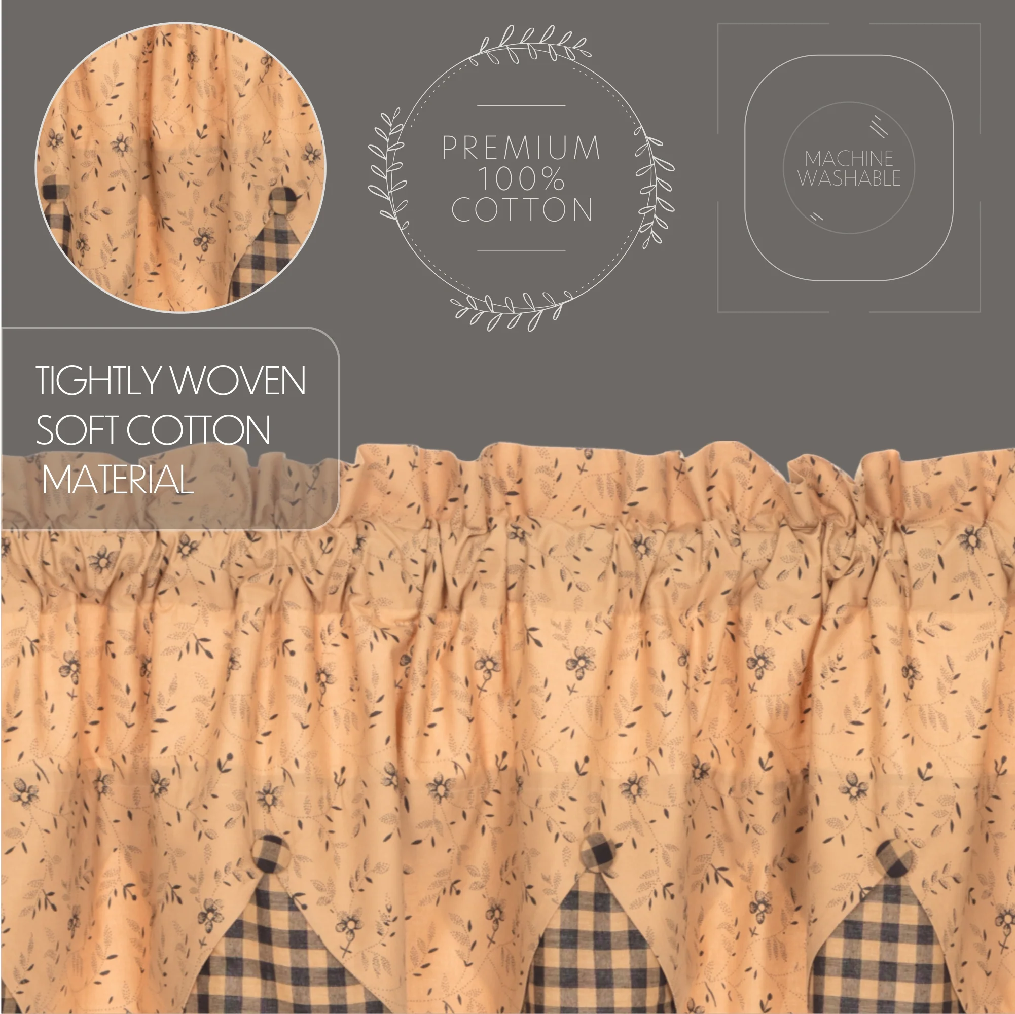 Maisie Floral Valance 18" x 72" - Image 5