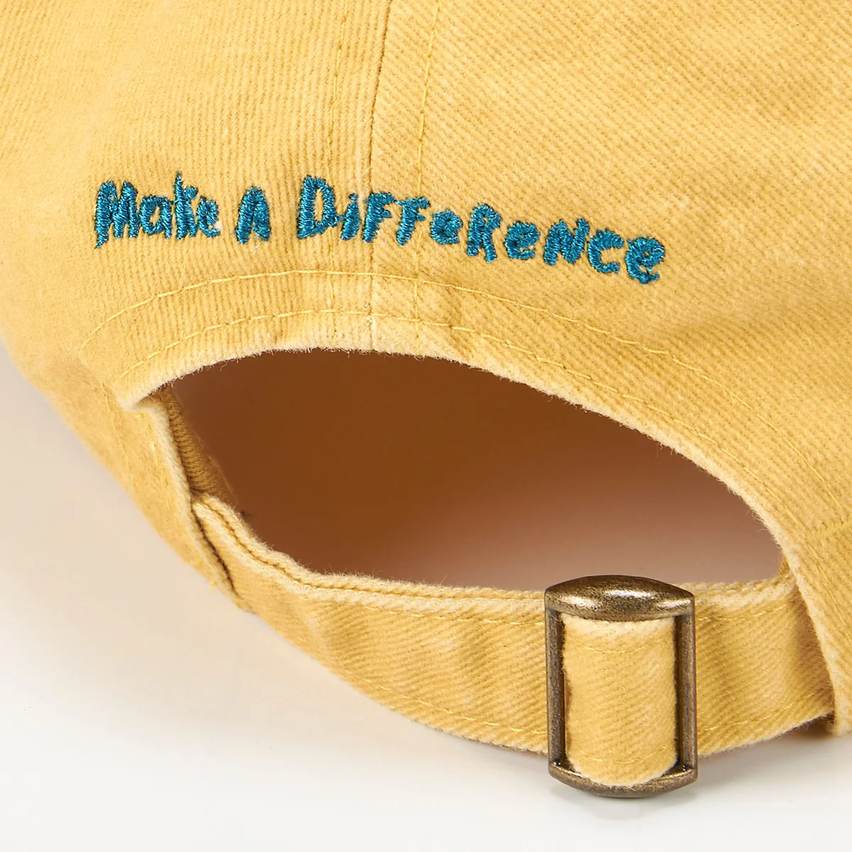 Make A Difference Embroidered Floral Baseball Cap - Image 5