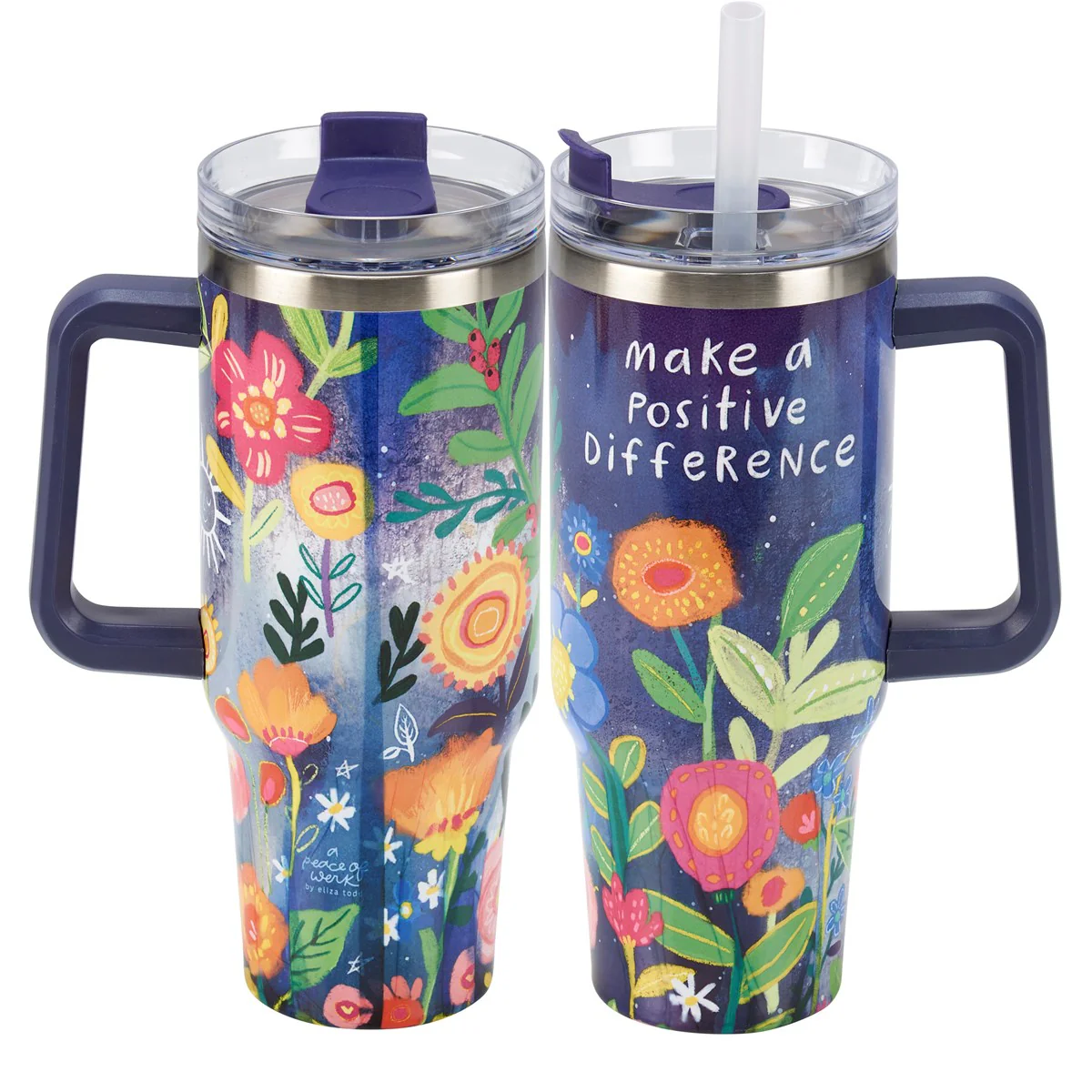 Make A Positive Difference 40 oz Travel Mug Hot/Cold - Image 3