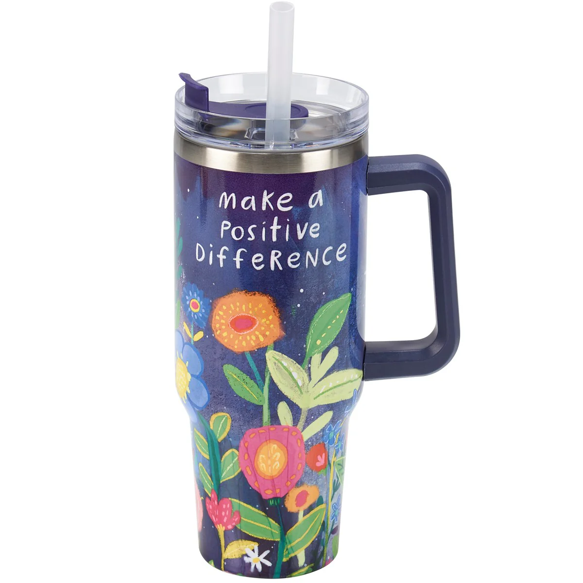 Make A Positive Difference 40 oz Travel Mug Hot/Cold - Image 5