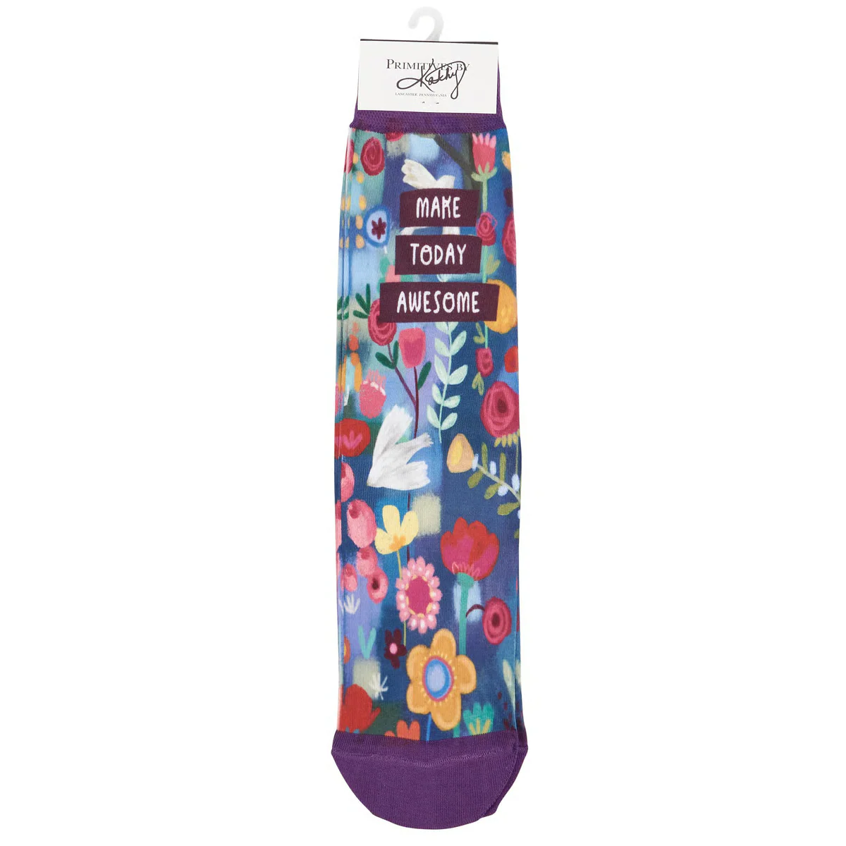 Make Today Awesome Floral Novelty Socks - Image 3