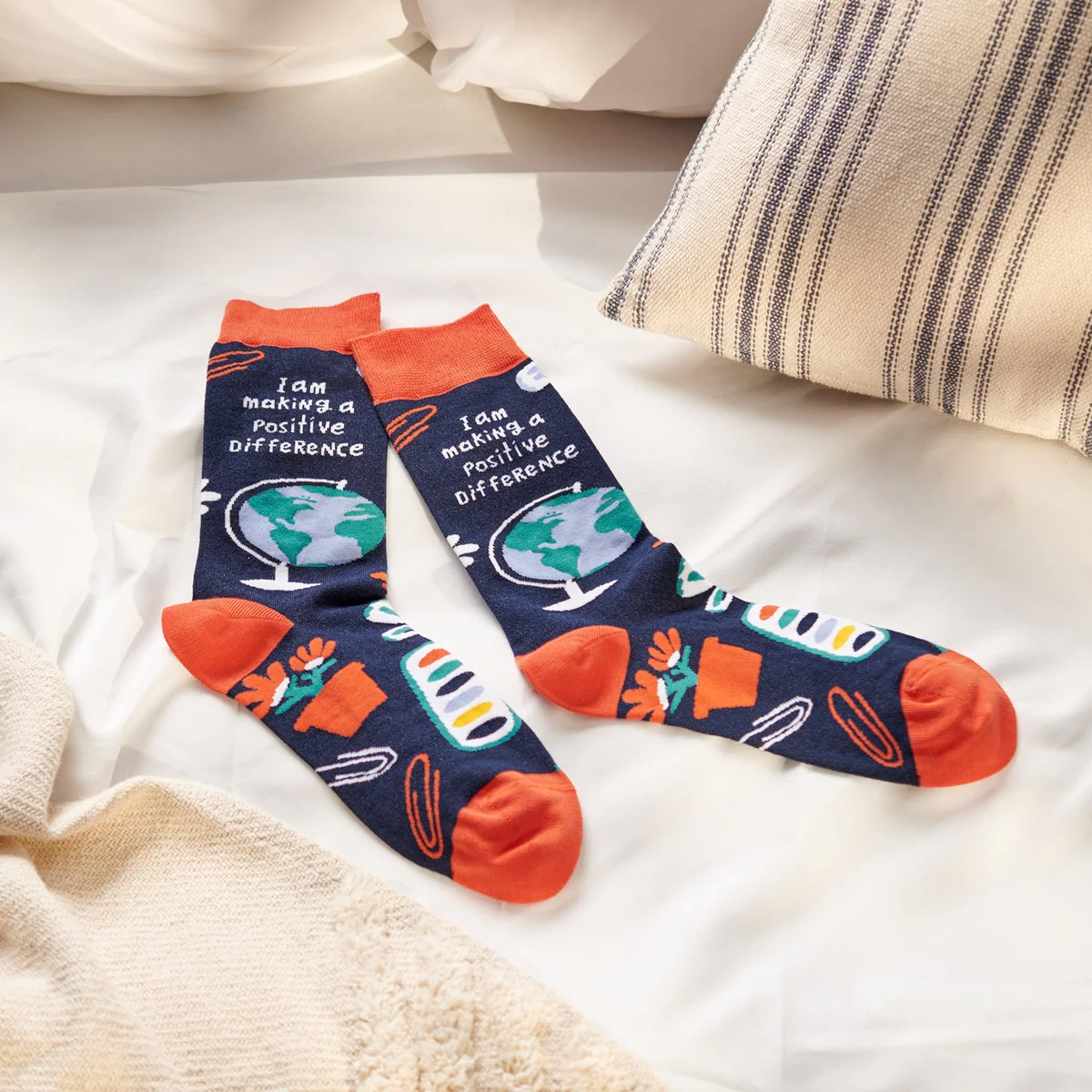 ๐ Making A Difference Teach Fun Novelty Socks - Image 2