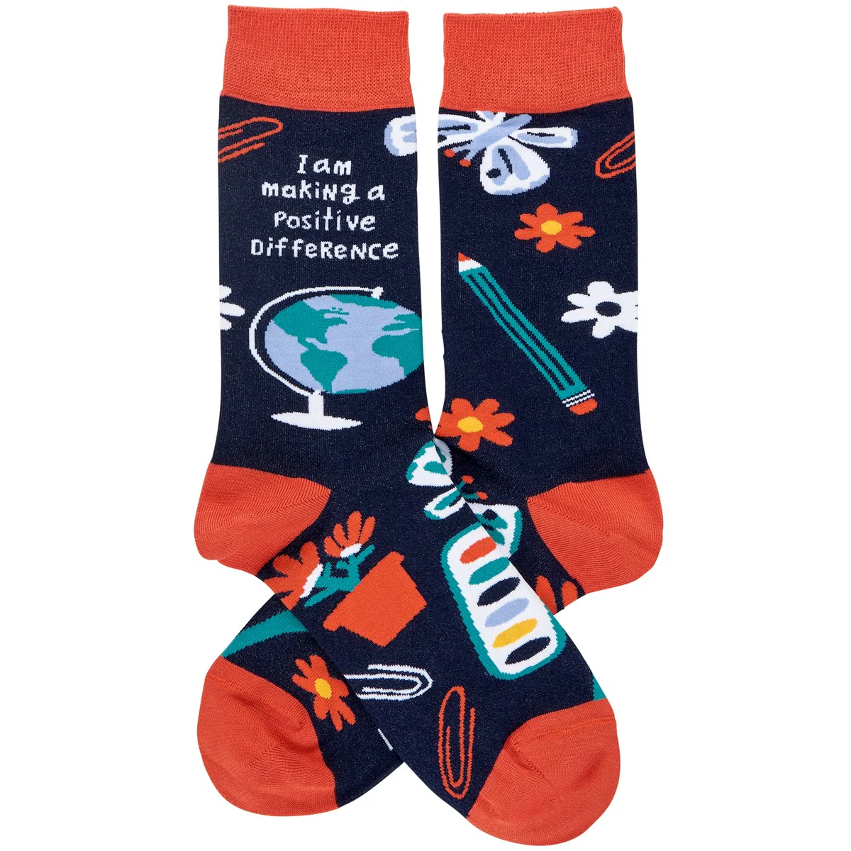 ๐ Making A Difference Teach Fun Novelty Socks - Image 3