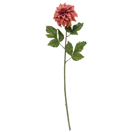 💙 Mauve Dahlia 24" Faux Floral Stem - Image 2