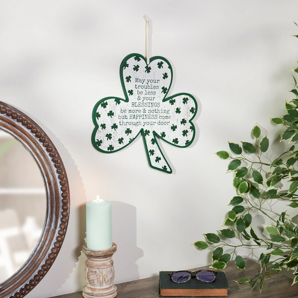 May Your Troubles Be Less St Patricks Day Wall Decor - Image 2