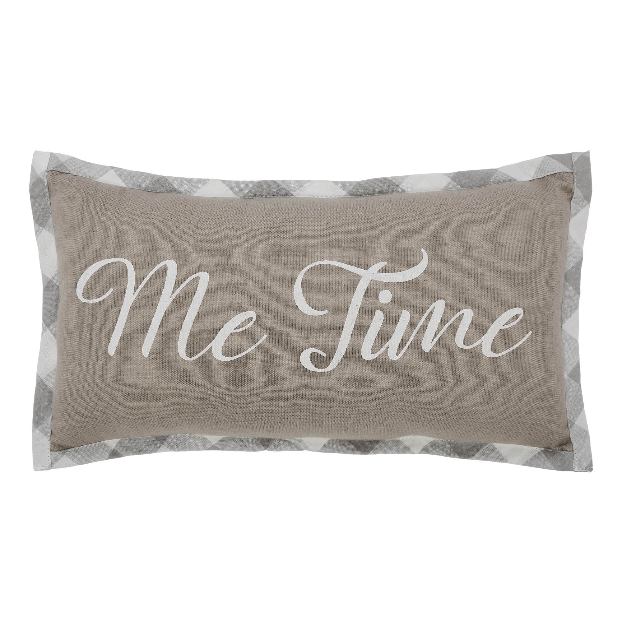 Me Time Script 7" x 13" Small Accent Pillow - Image 3