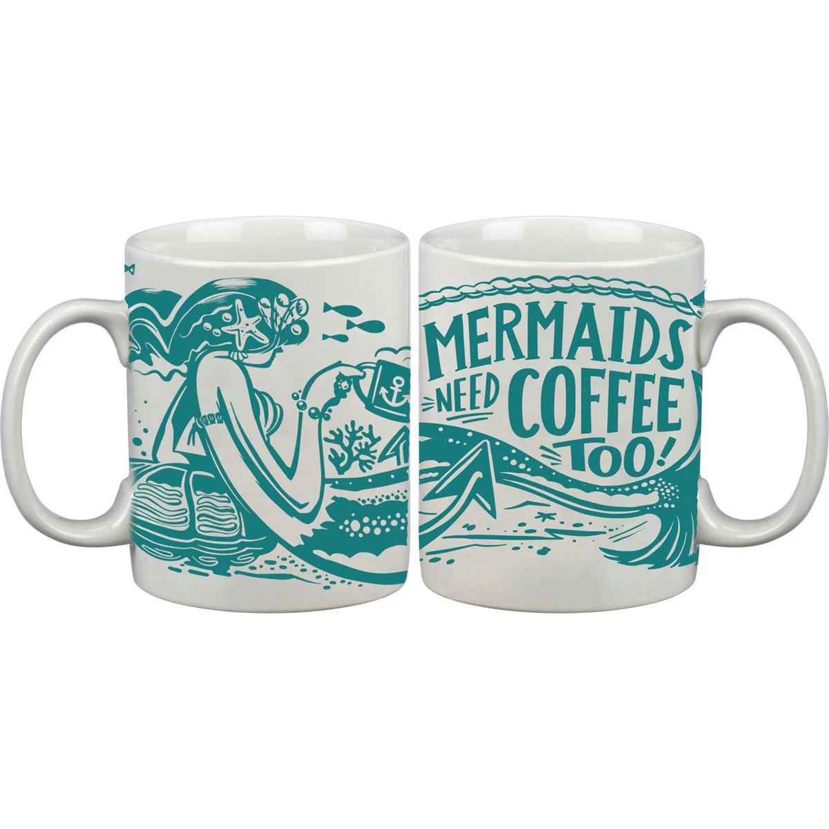 ๐ Mermaids Need Coffee Too 20 oz Mug