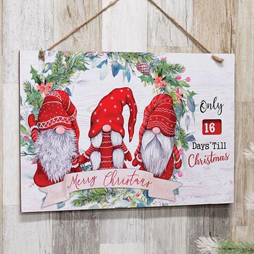 ๐ Merry Christmas Gnome Hanging Countdown to Christmas