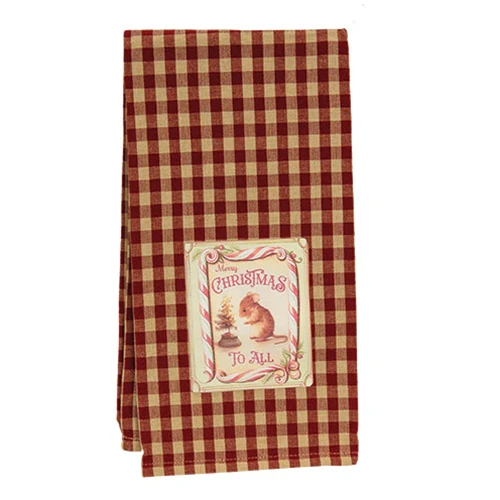 ๐ Merry Christmas To All Mouse Dish Towel