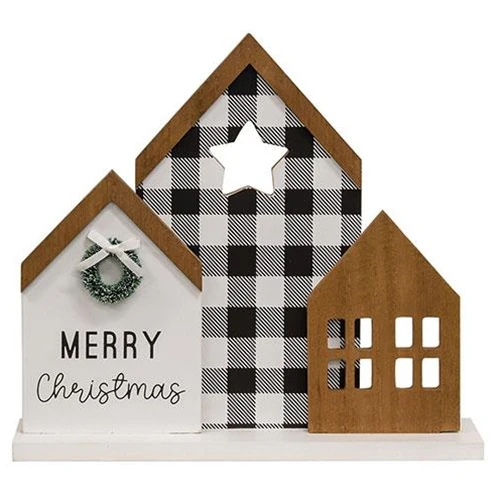 Merry Christmas Woodland Cutout Home Sitter - Image 2
