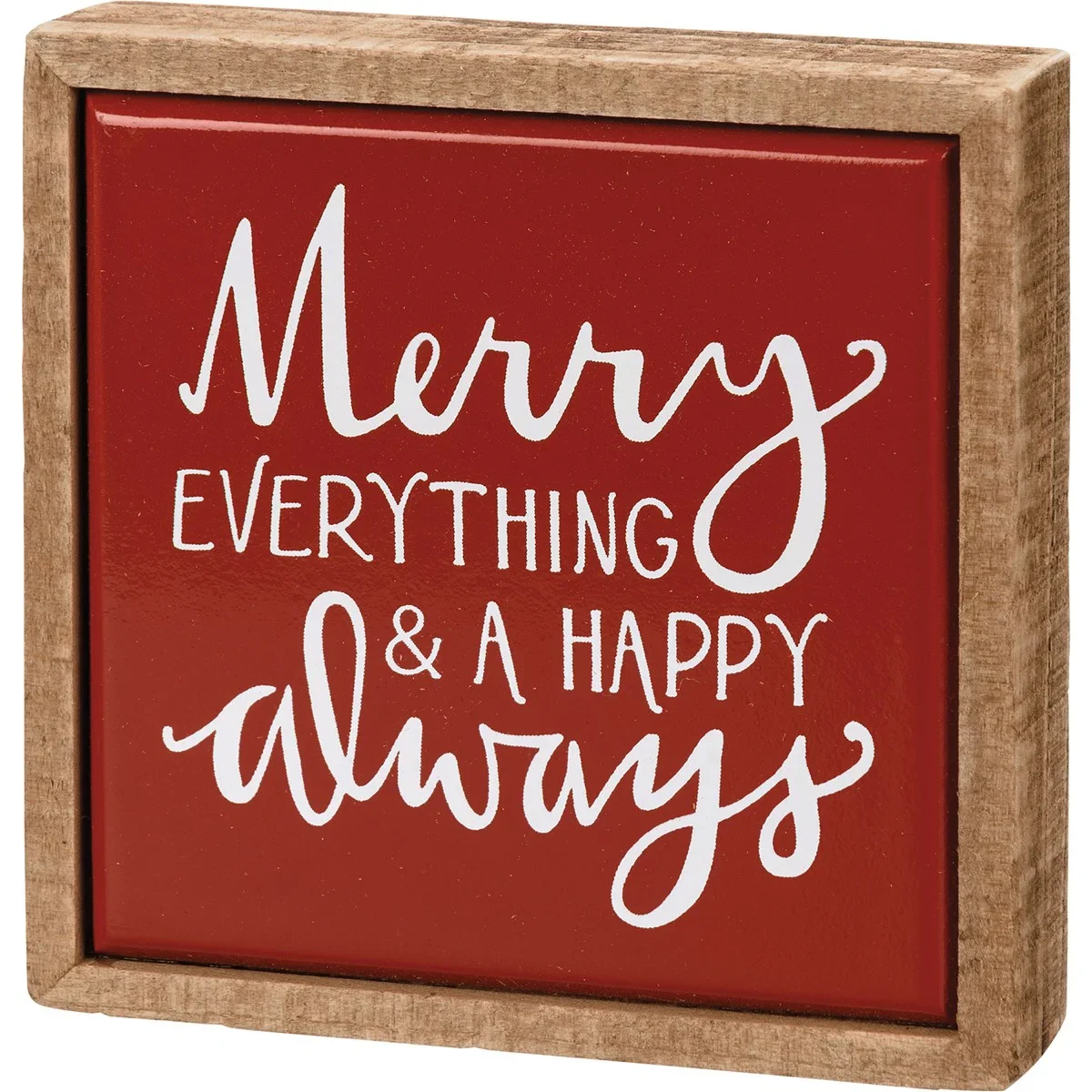 ๐ Merry Everything & A Happy Always 4" Mini Box Sign