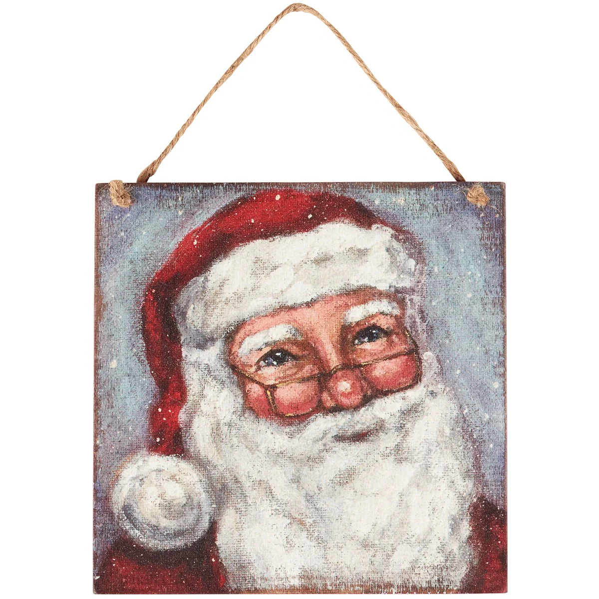 💙 Merry Santa Hanging Panel Ornament