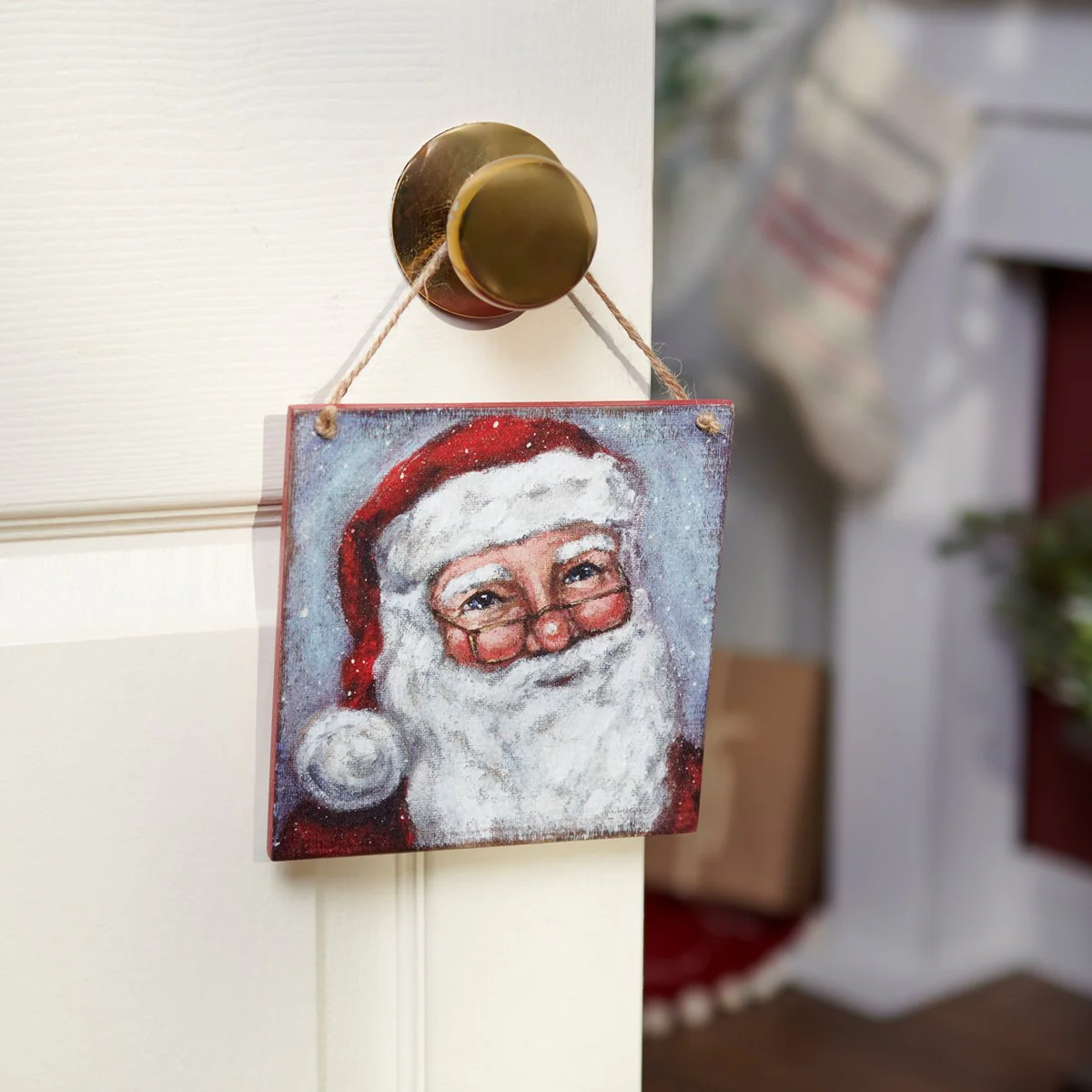 💙 Merry Santa Hanging Panel Ornament - Image 2