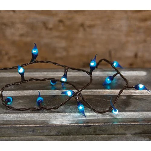 💙 Midnight Blue Silicone Teeny Lights 35ct Plug In - Image 3