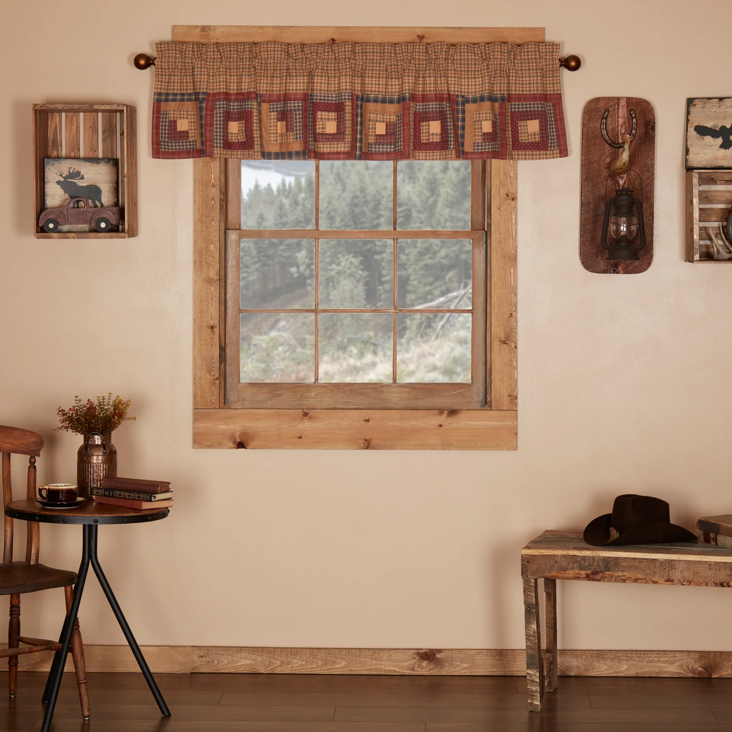 Millsboro Valance Log Cabin Block Border 16'' x 72''