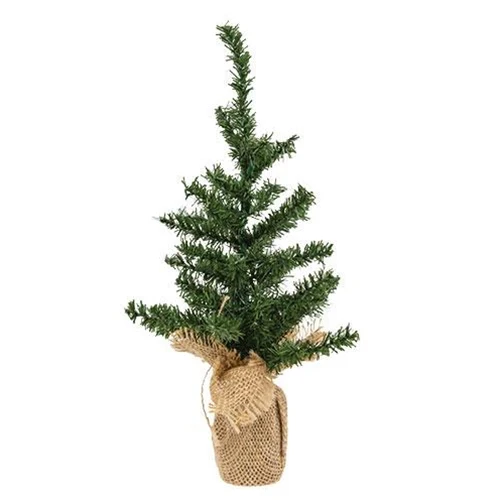 ๐ Mini Pine Tree With Burlap Base 9" H - Image 2