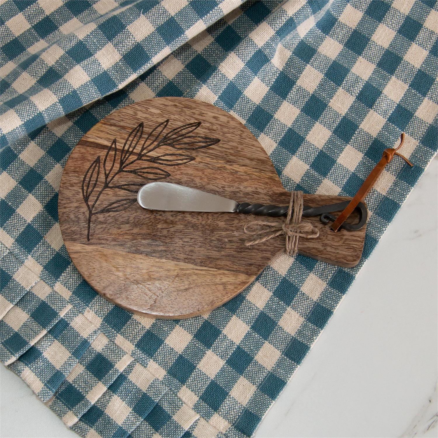 Mini Wooden Cutting Board and Spreader