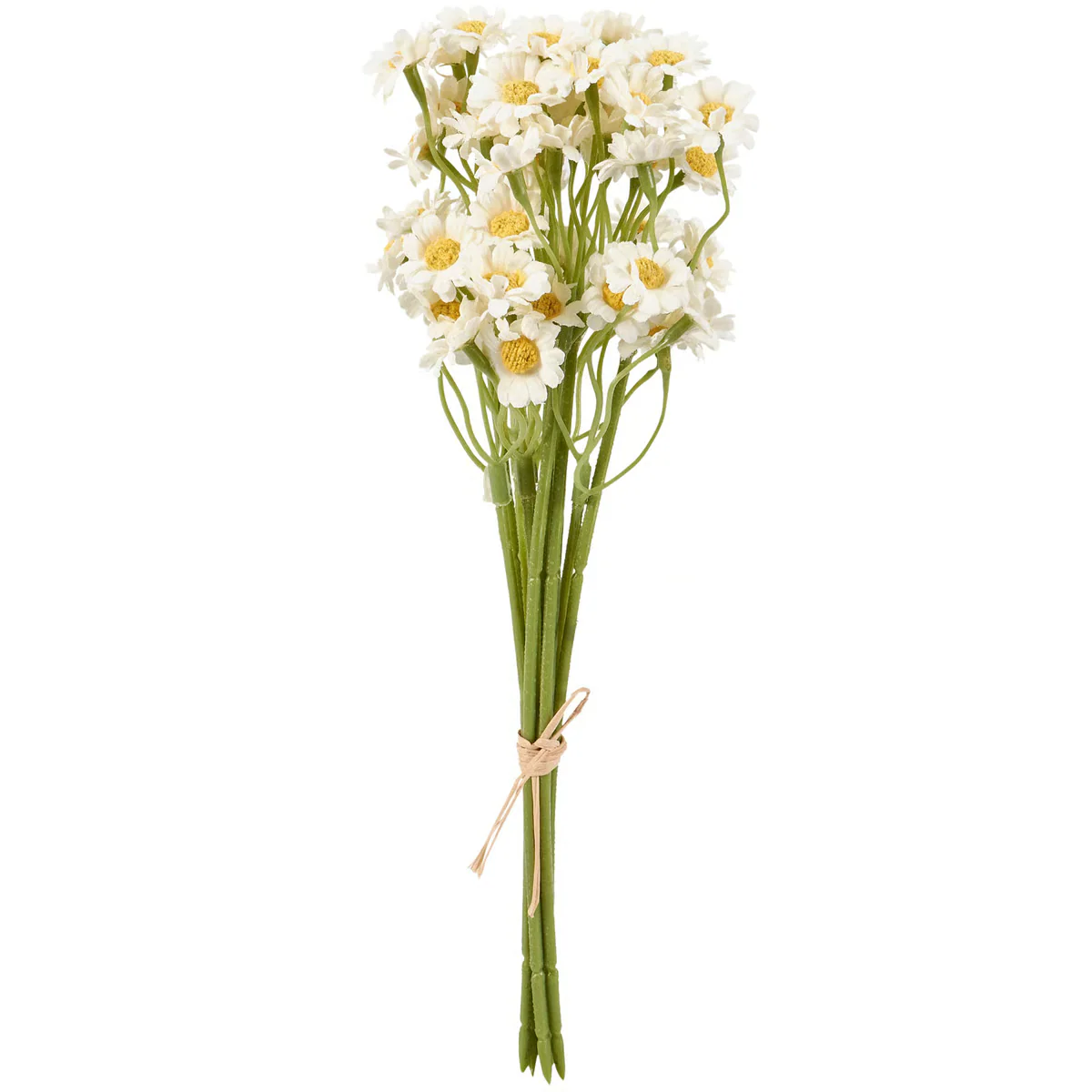 Miniature White Daisies 10.75" Faux Floral Bouquet - Image 2