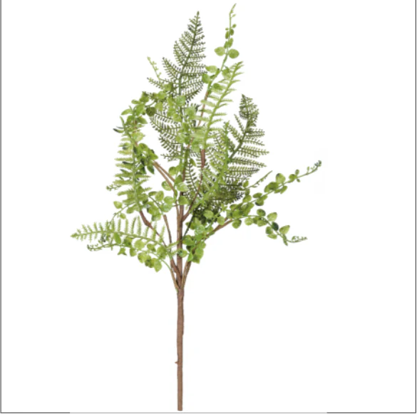 💙 Mixed Greens 19" Faux Foliage Stem