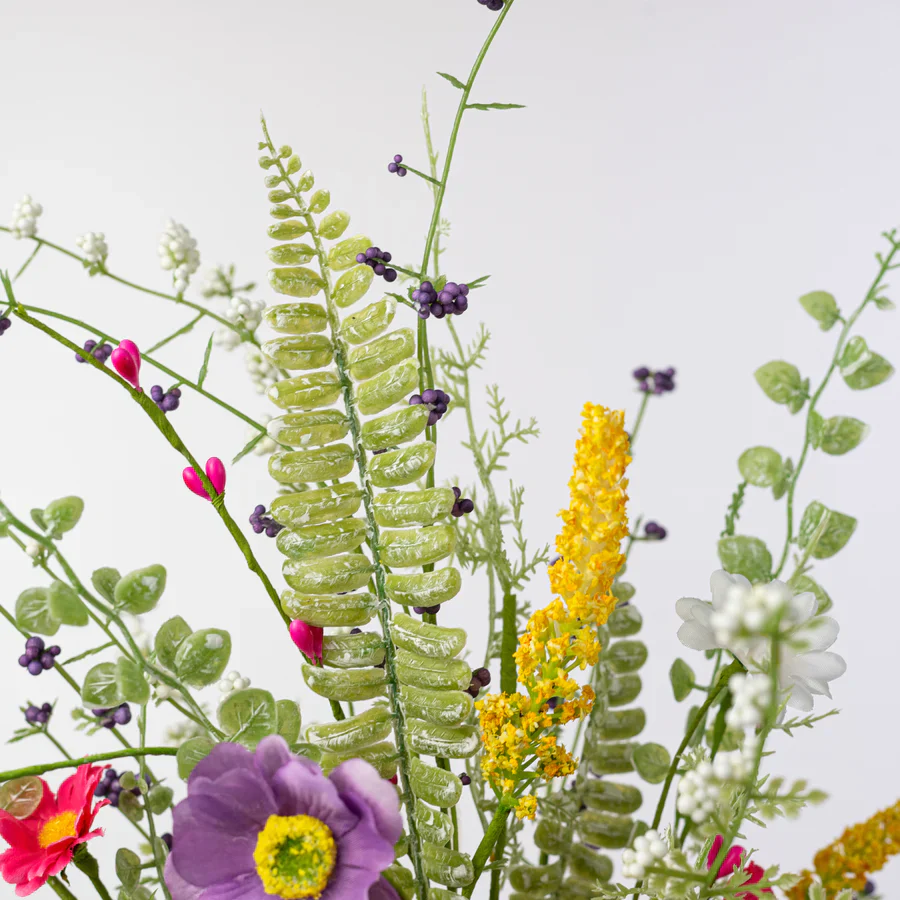 Mixed Spring Wildflowers 26" Faux Floral Spray - Image 3