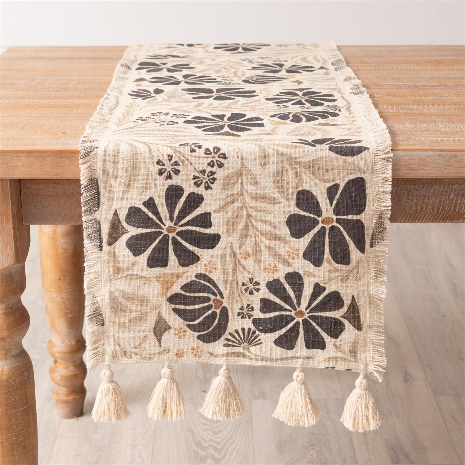 Modern Botanical 72" Table Runner