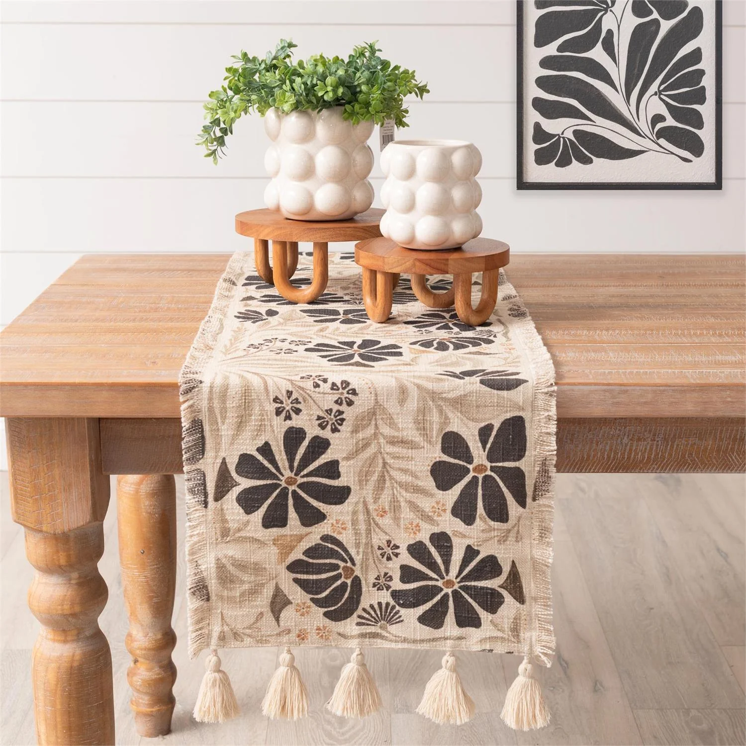 Modern Botanical 72" Table Runner - Image 2