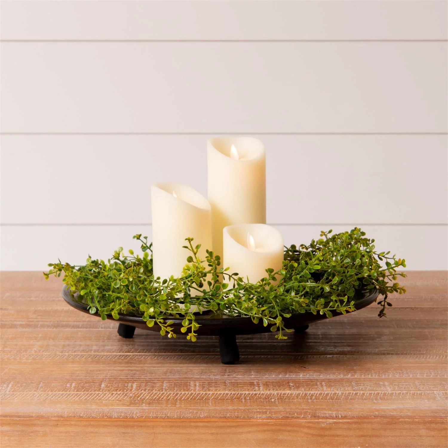 Modern Farmhouse Black Footed Display Stand 15.25" Diameter - Image 2
