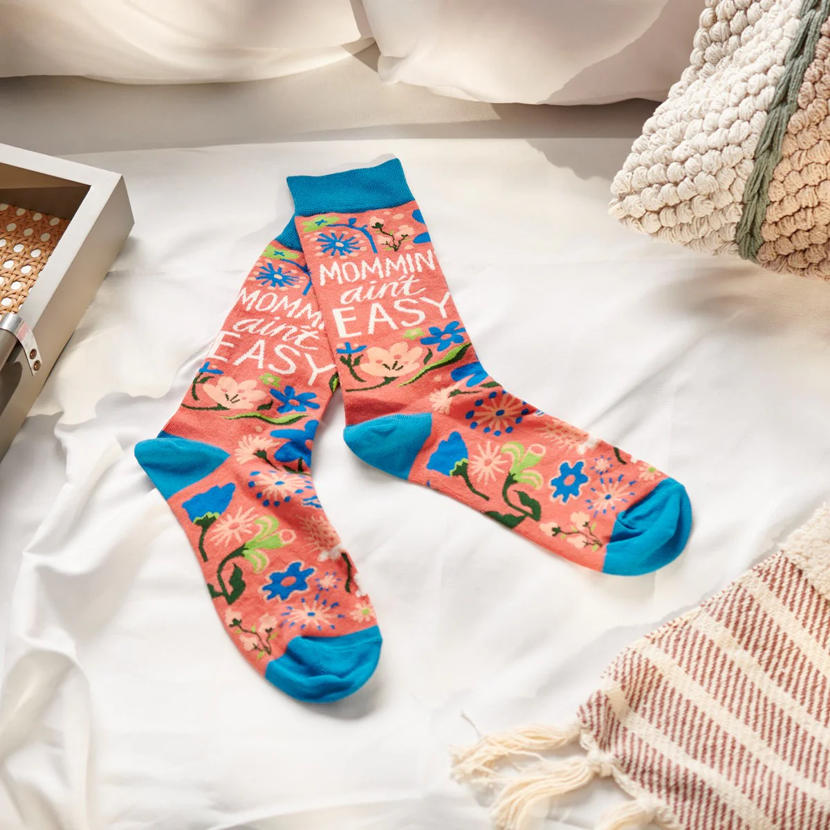 Mommin' Ain't Easy Fun Novelty Socks - Image 2
