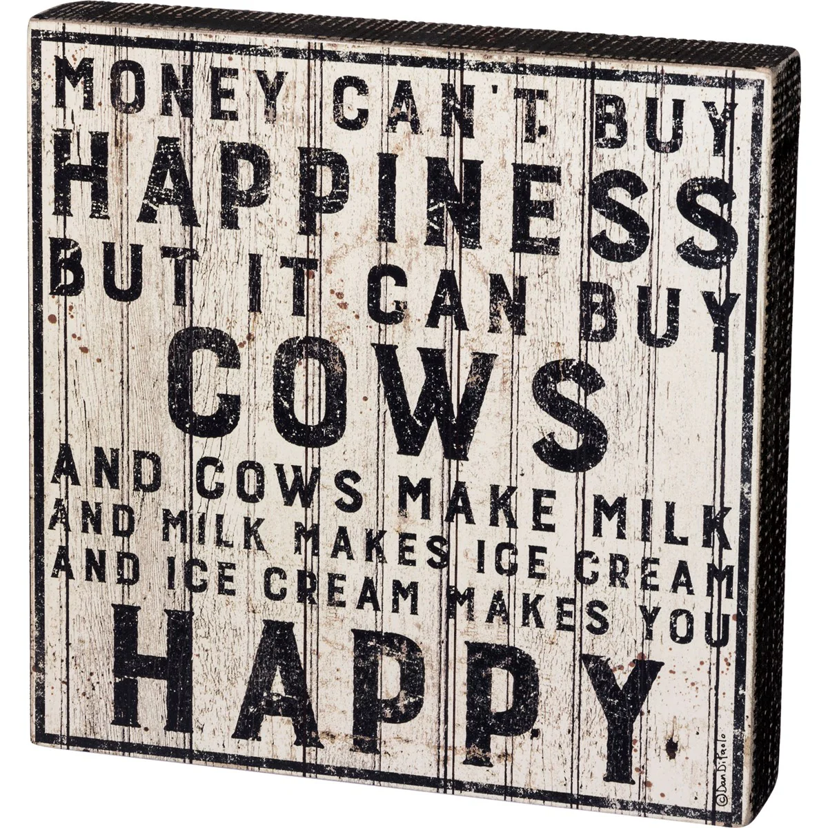Surprise Me Sale 🤭 Money Can't Buy Happiness But It Can Buy Cows 10" Sign - Image 2