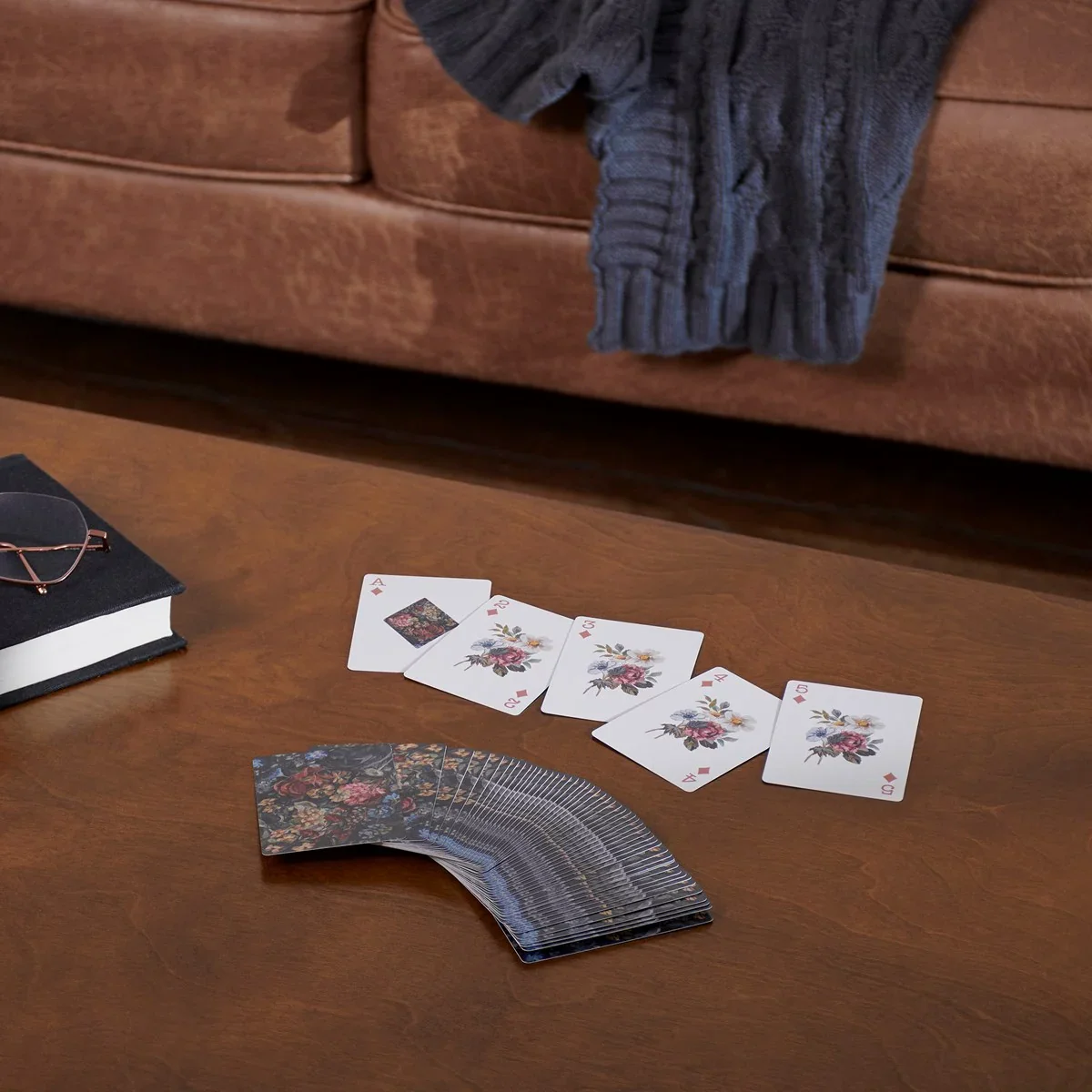 Moody Floral Deck of Playing Cards - Image 2