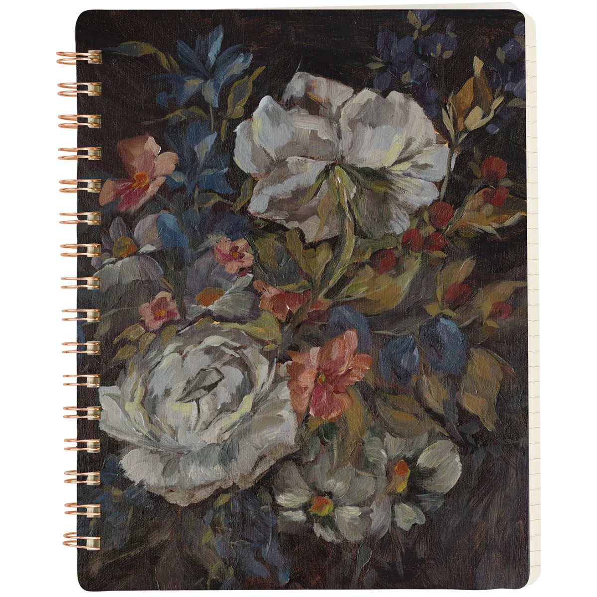 ๐ Moody Floral Spiral Notebook Journal