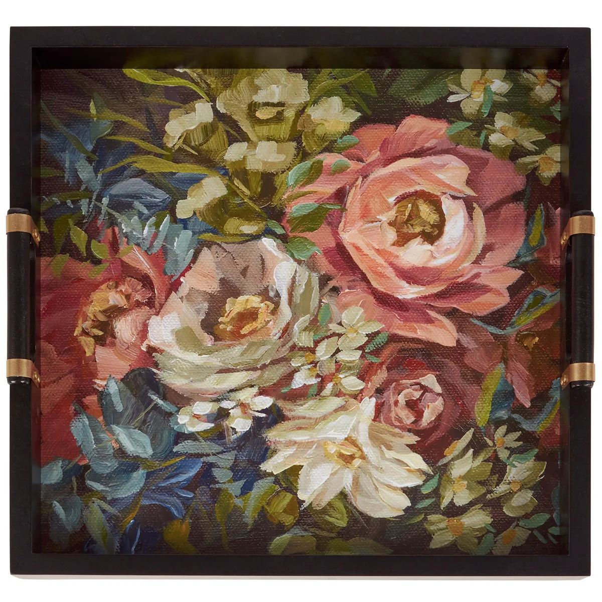 Surprise Me Sale 🤭 Moody Floral Wooden Tray - Image 4