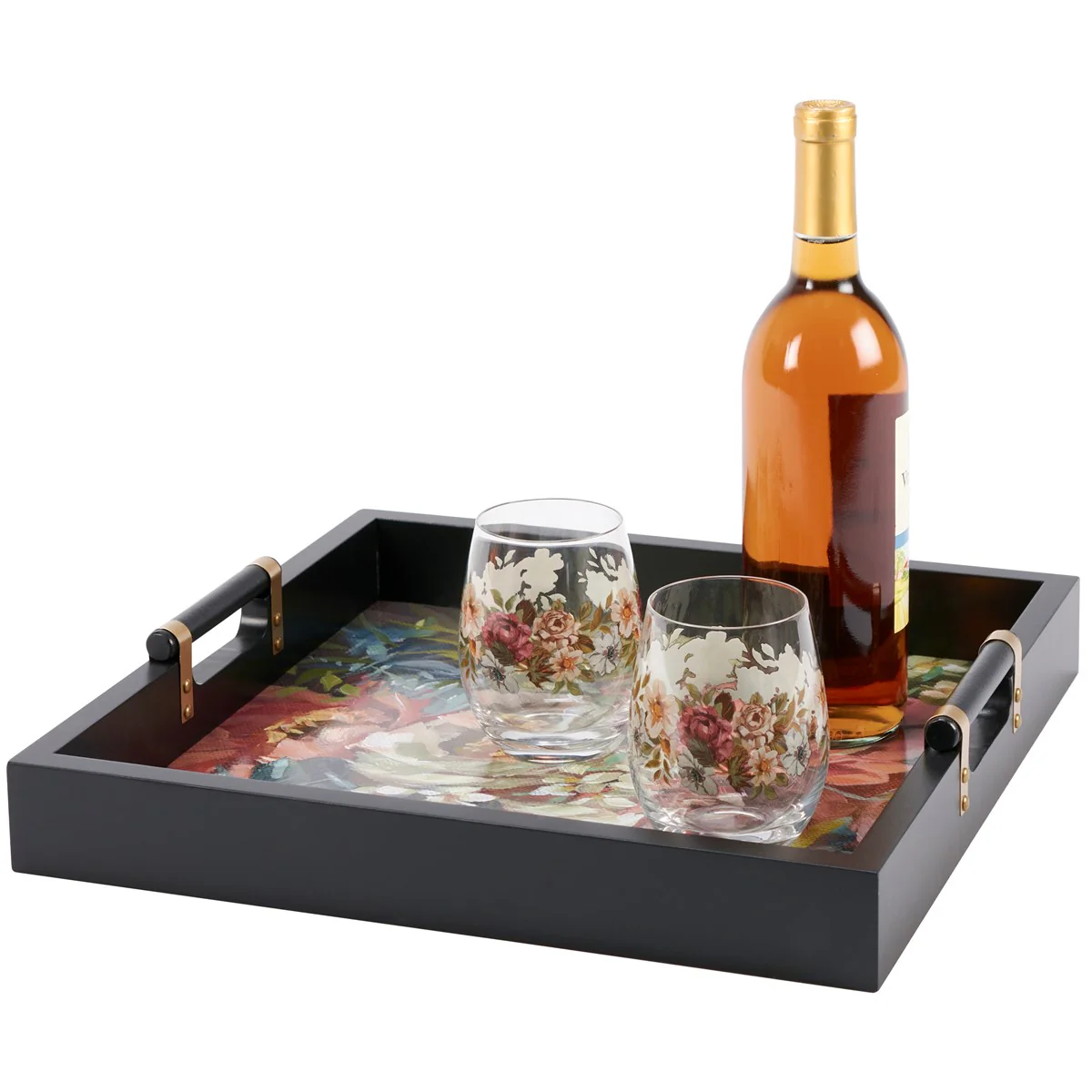 Surprise Me Sale 🤭 Moody Floral Wooden Tray - Image 5