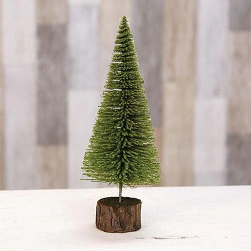💙 Mossy Bottle Brush 10" Pine Faux Tree